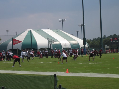Tampa Bay Buccaneers im Trainingscamp in Orlando 2005