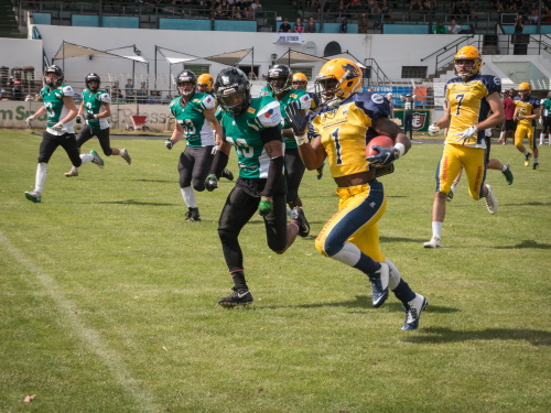 Khairi Dickson macht zwei Touchdowns gegen die Hannover Spartans