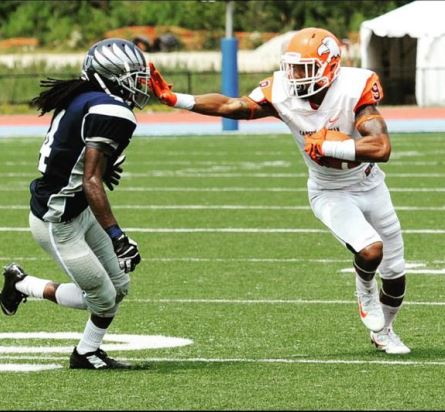 College Widereceiver Aaron Seward von Carson-Newman geht zu den Marburg Mercenaries