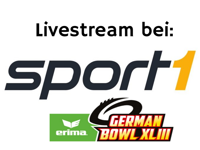 ERIMA German Bowl im Livestream bei SPORT1